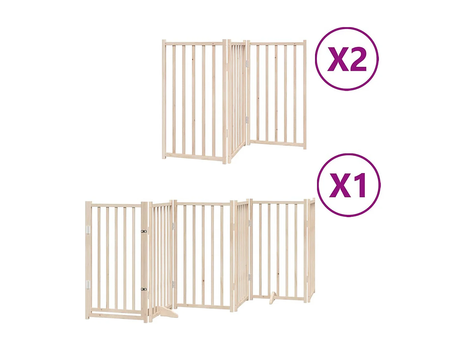 Portão para cães com porta dobrável 12 painéis 600 cm álamo