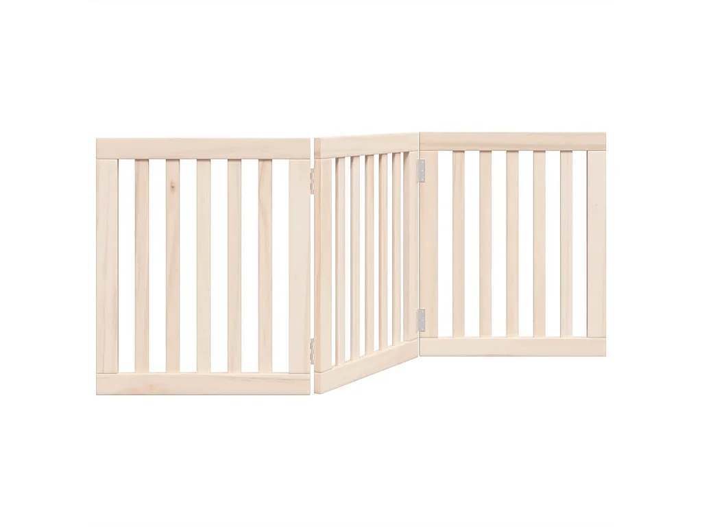 Barrière pour chien pliable à 3 panneaux 150 cm Bois de peuplier