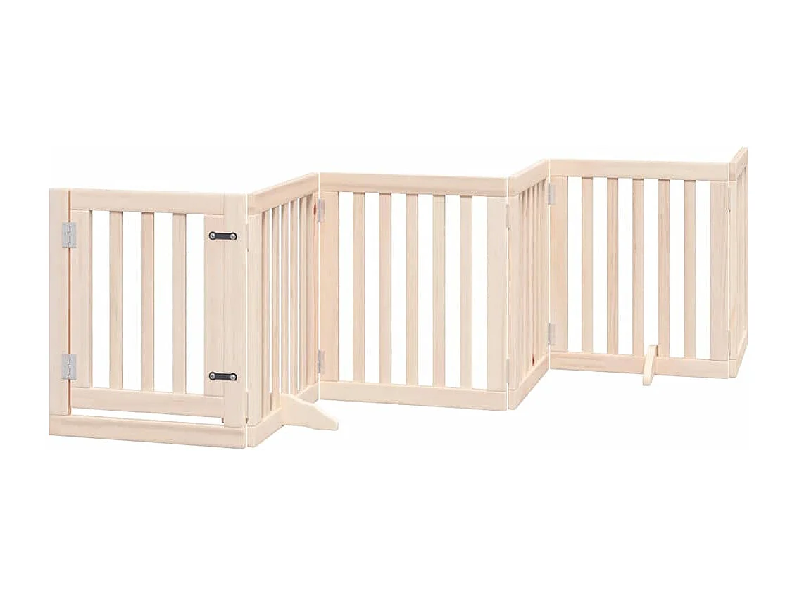 Portão para cães com porta dobrável 15 painéis 750 cm álamo