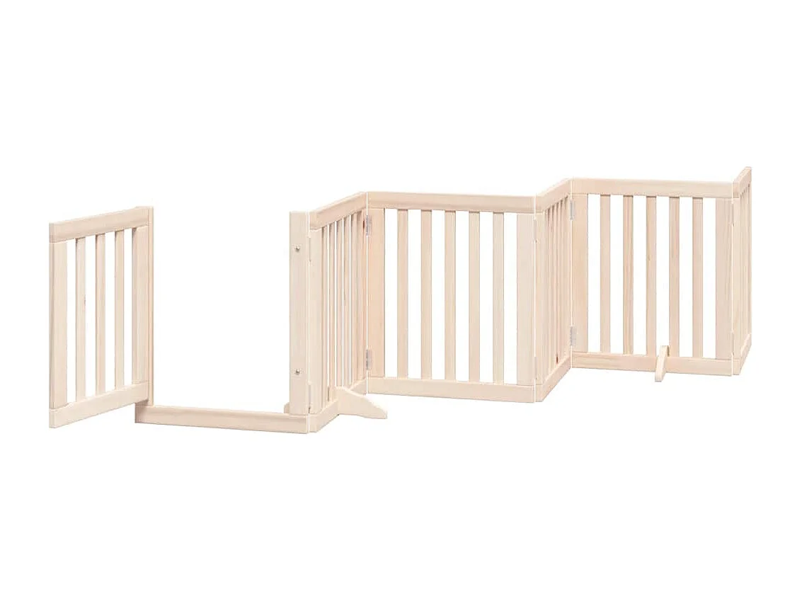 Portão para cães com porta dobrável 15 painéis 750 cm álamo