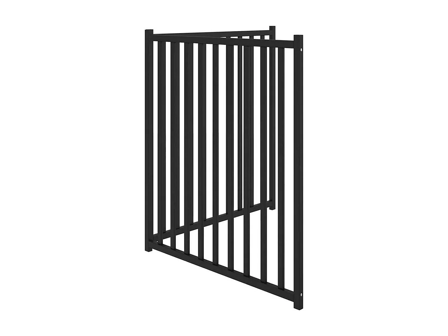 Portão para cães dobrável 2 painéis 160 cm abeto maciço preto