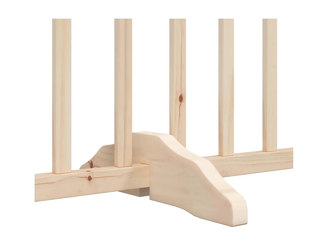 Barrière pour chien porte pliable 8 panneaux bois de peuplier