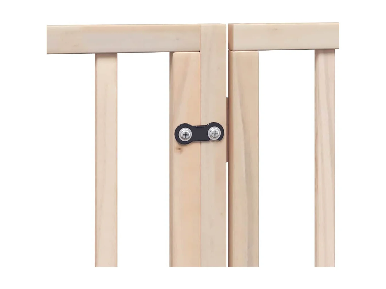 Barrière pour chien porte pliable 10 panneaux bois de peuplier