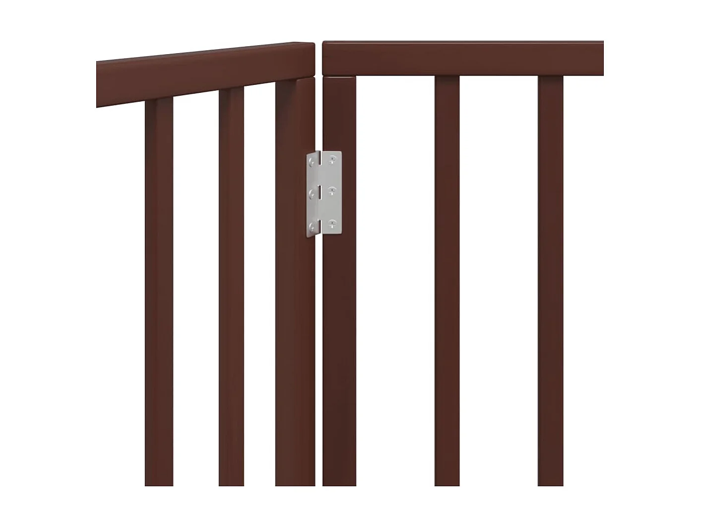 Portão para cães dobrável 2 painéis 160 cm álamo castanho