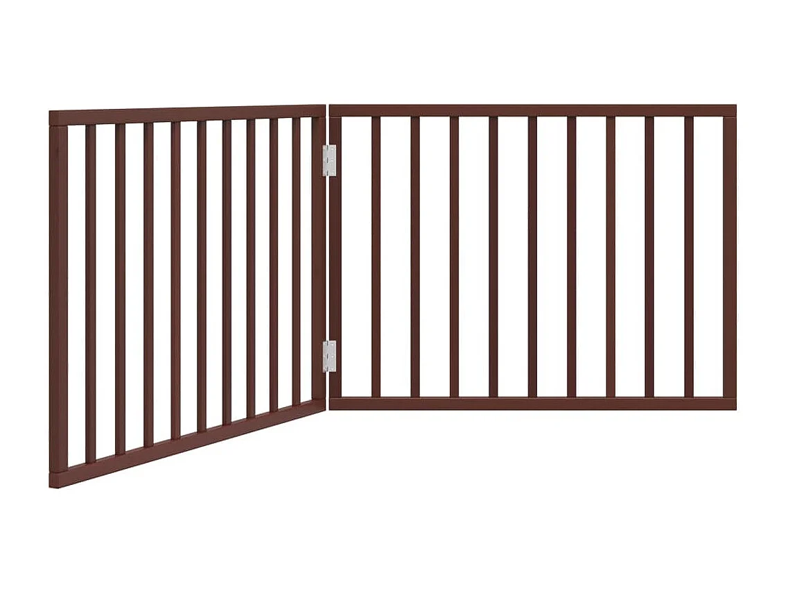 Barrière pour chien pliable 2 panneaux 160 cm bois de peuplier