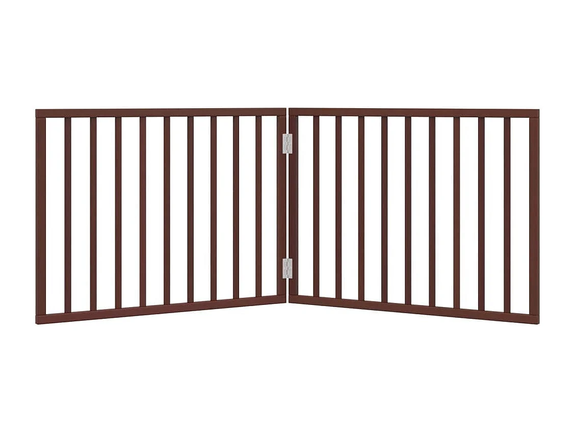 Barrière pour chien pliable 2 panneaux 160 cm bois de peuplier