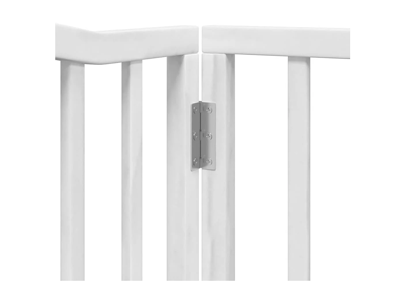 Portão para cães com porta dobrável 6 painéis 480 cm álamo branco