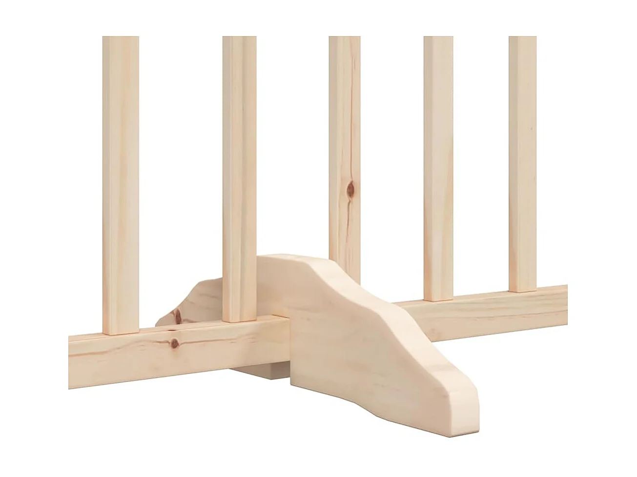 Barrière pour chien porte pliable 15 panneaux bois de peuplier