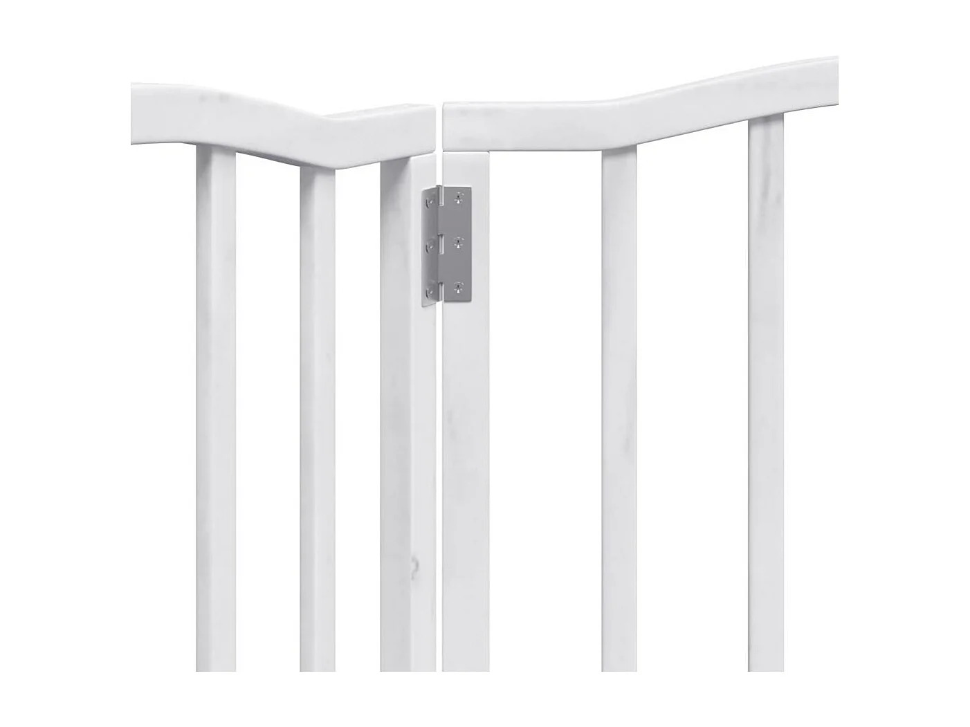 Portão para cães dobrável 3 painéis 150 cm álamo branco