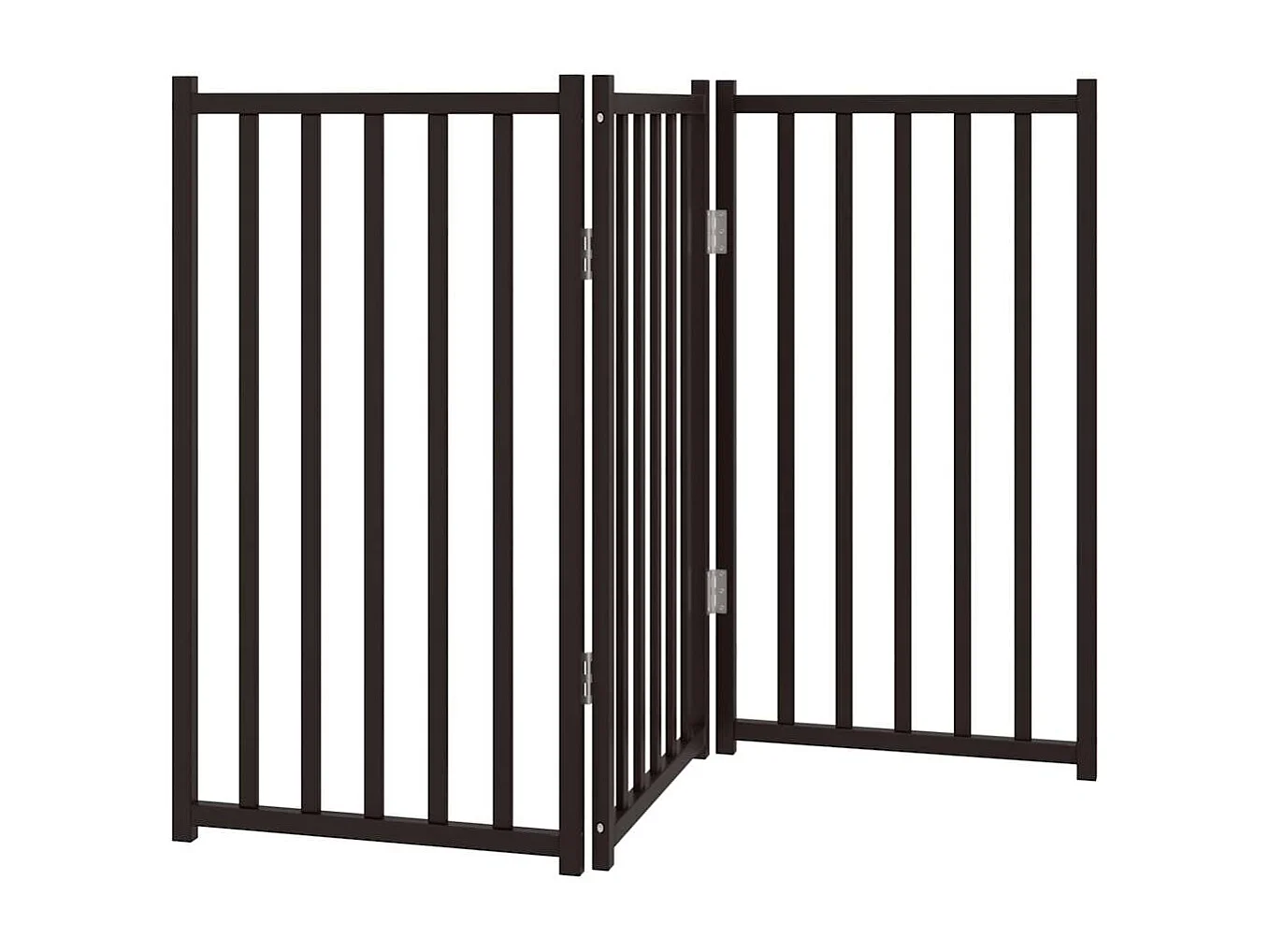 Barrière pour chien pliable 3 panneaux 150 cm bois sapin massif