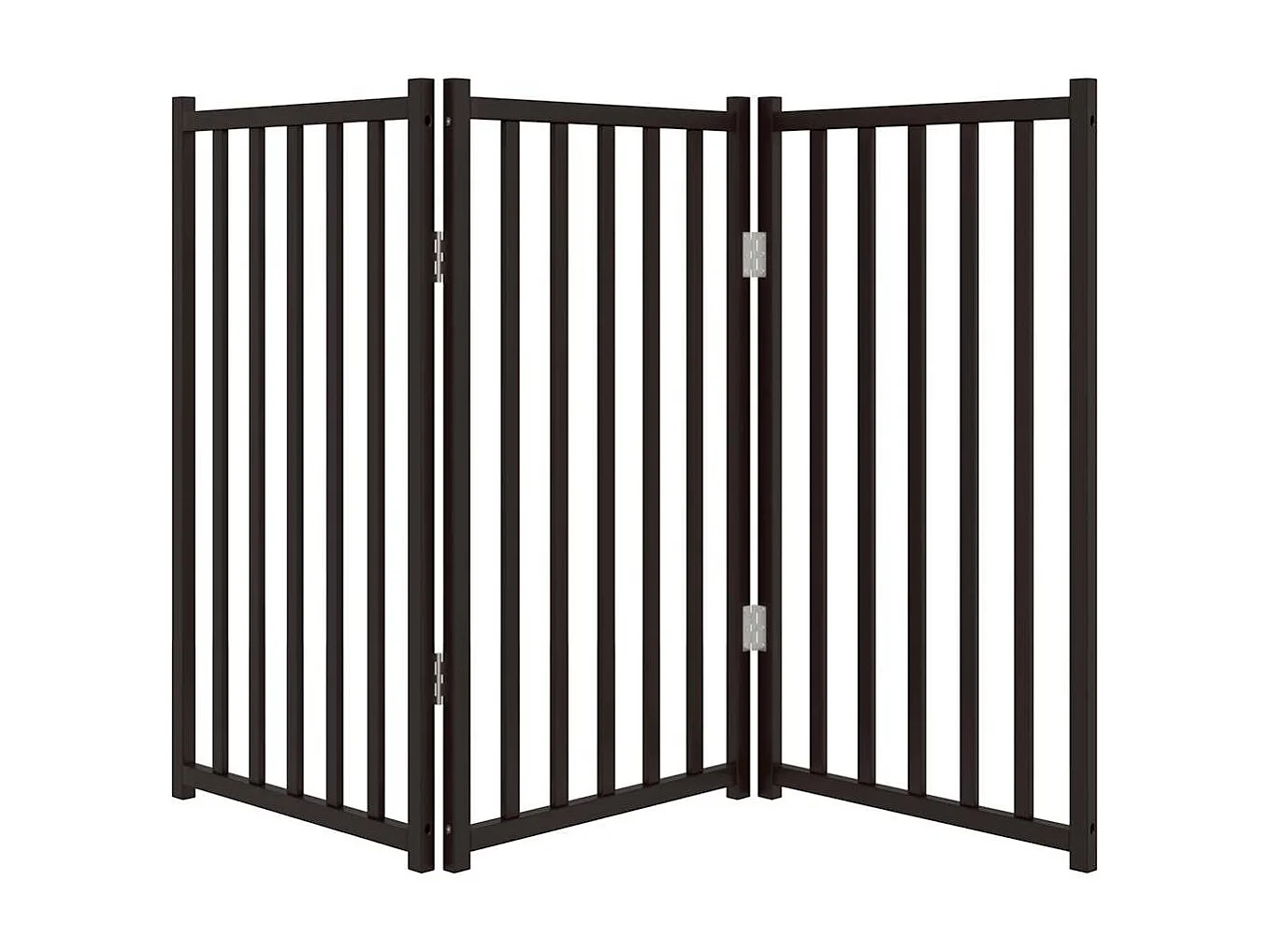 Barrière pour chien pliable 3 panneaux 150 cm bois sapin massif