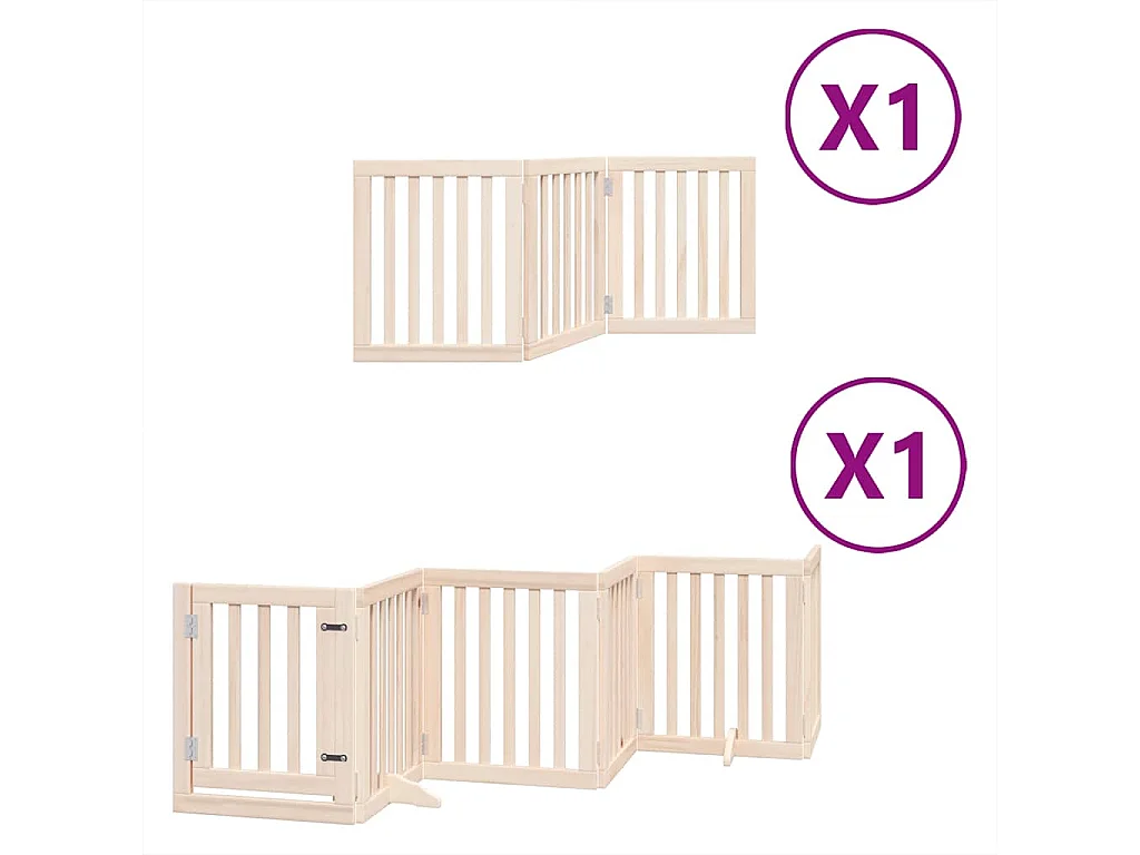 Portão para cães com porta dobrável 9 painéis 450 cm álamo