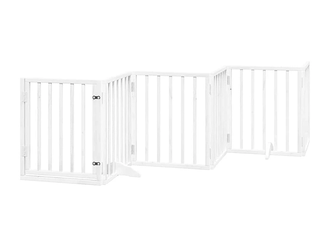 Barrière pour chien porte pliable 15 panneaux bois de peuplier