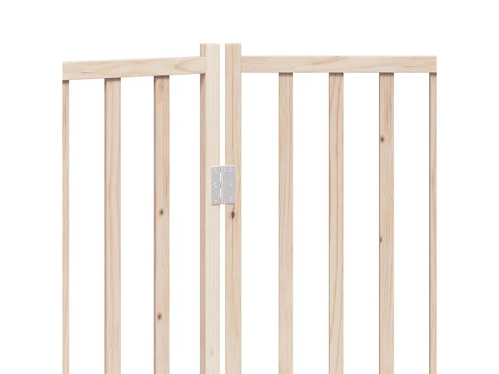 Barrière pour chien pliable à 3 panneaux 150 cm Bois massif Sapin