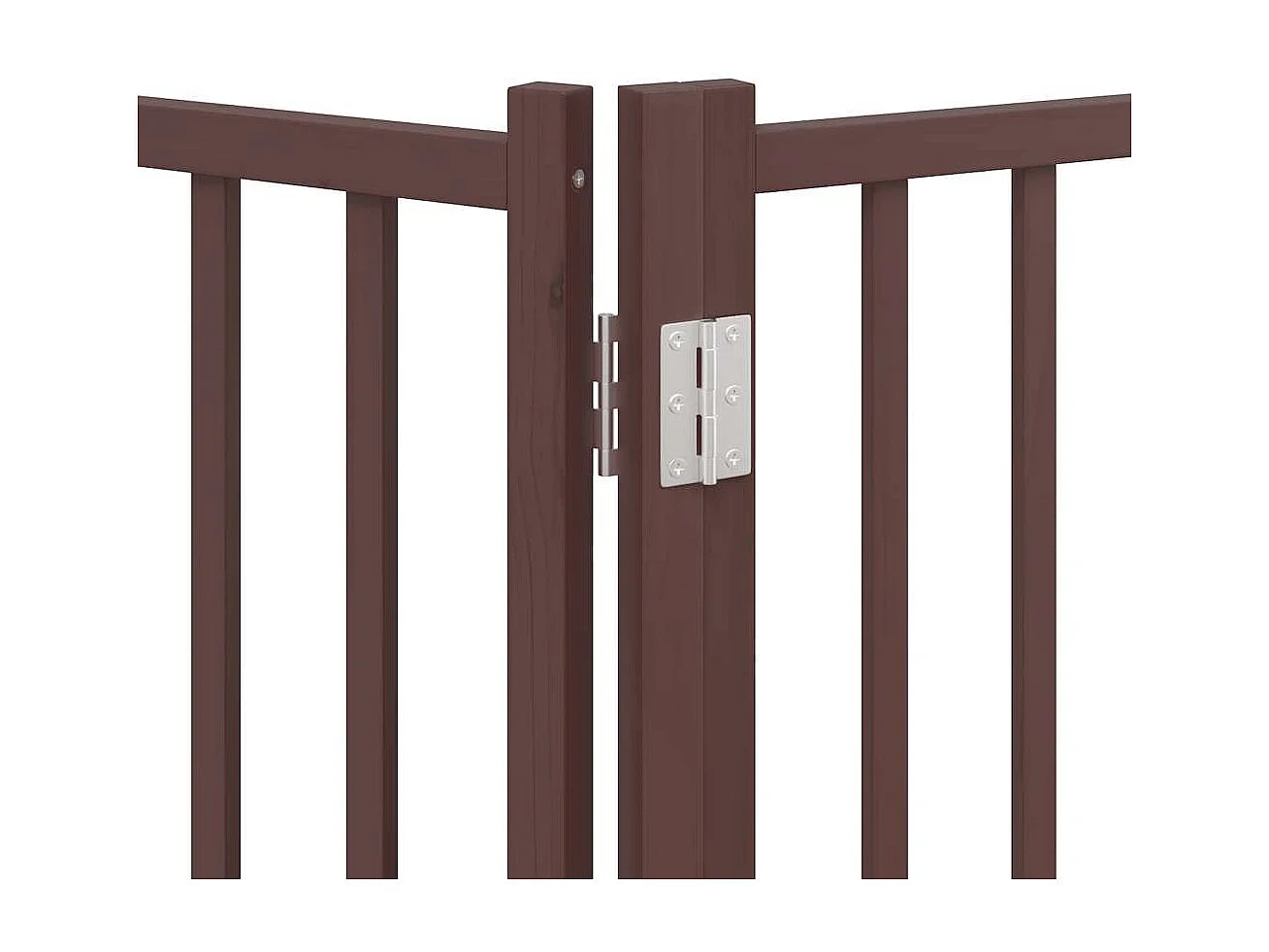 Portão cães com porta dobrável 10 painéis 800 cm álamo castanho