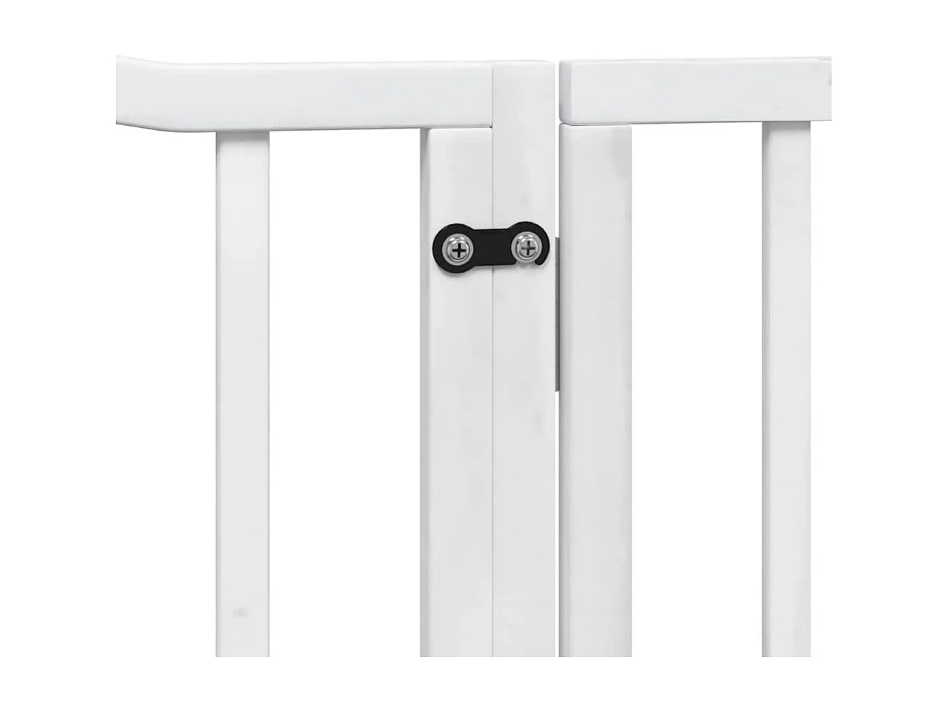 Barrière pour chien porte pliable 8 panneaux blanc bois peuplier