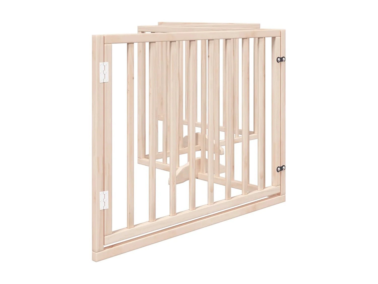 Portão para cães com porta dobrável 4 painéis 320 cm álamo