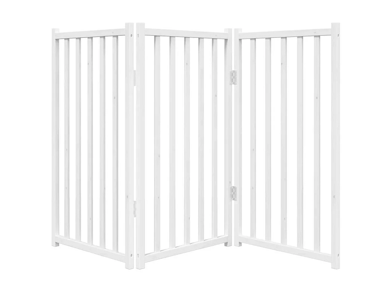 Barrière pour chien pliable 3 panneaux 150 cm bois sapin massif