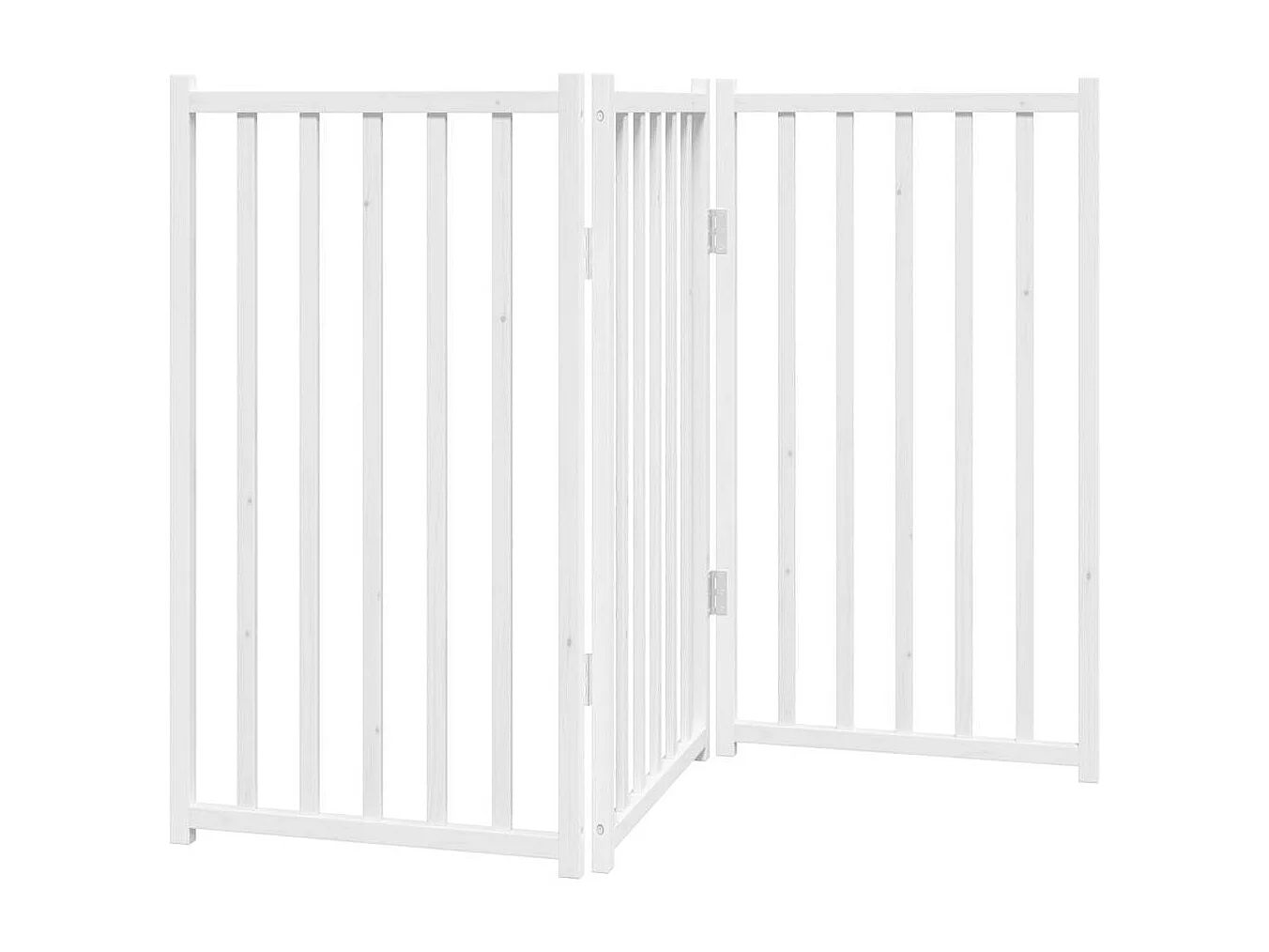 Barrière pour chien pliable 3 panneaux 150 cm bois sapin massif