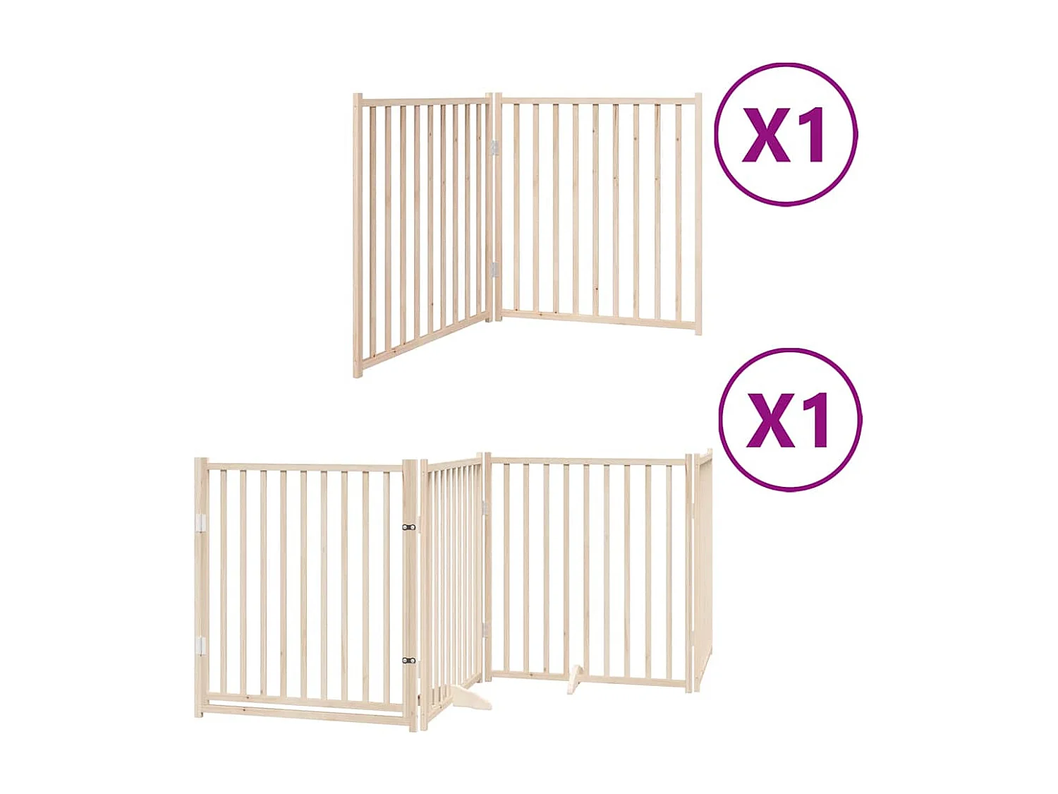 Portão para cães com porta dobrável 6 painéis 480 cm álamo