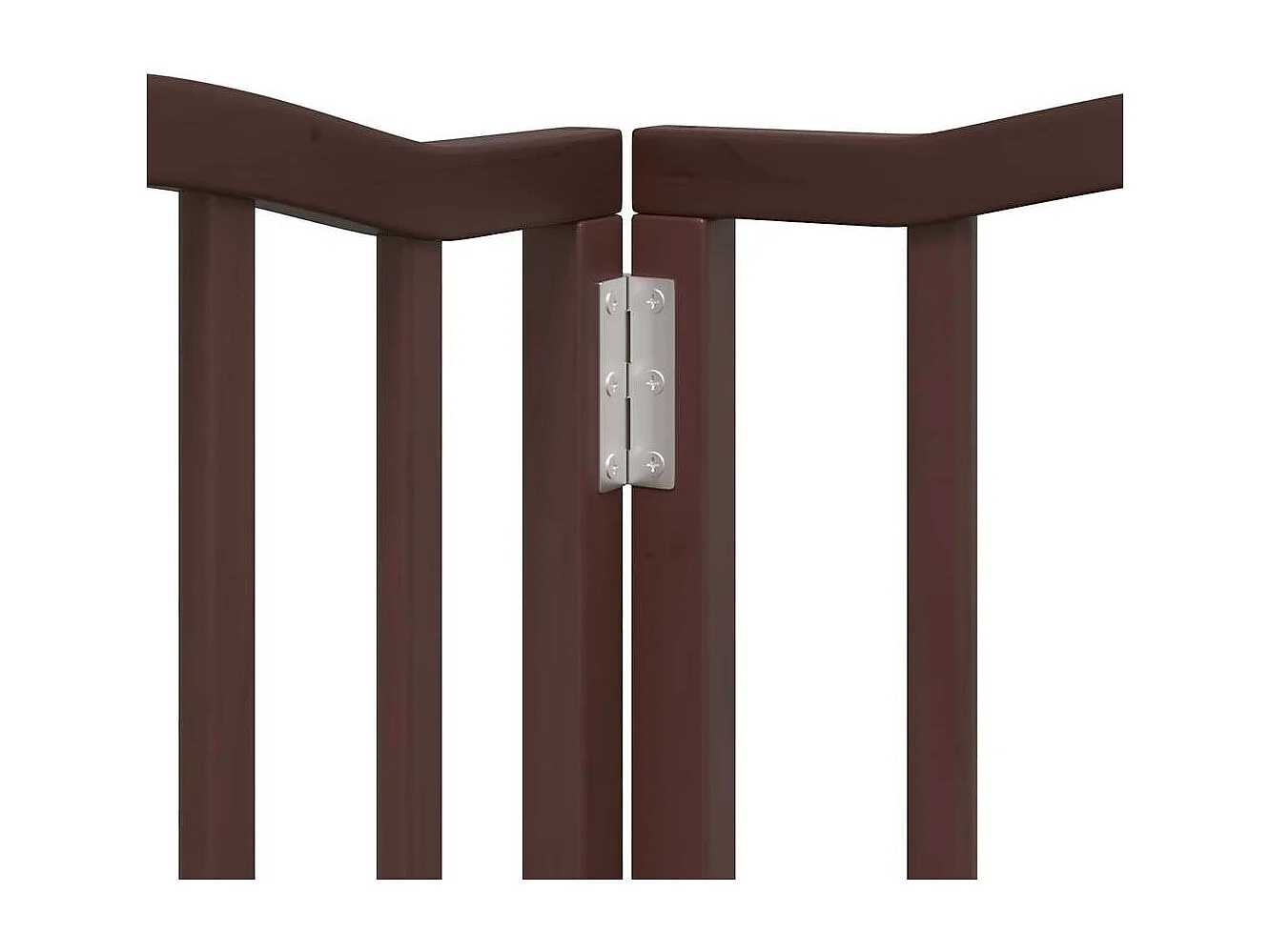 Barrière pour chiens avec porte 6 panneaux bois de peuplier