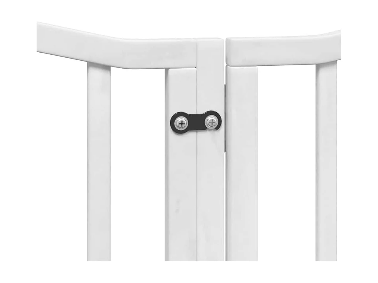 Barrière pour chien porte pliable 12 panneaux bois de peuplier