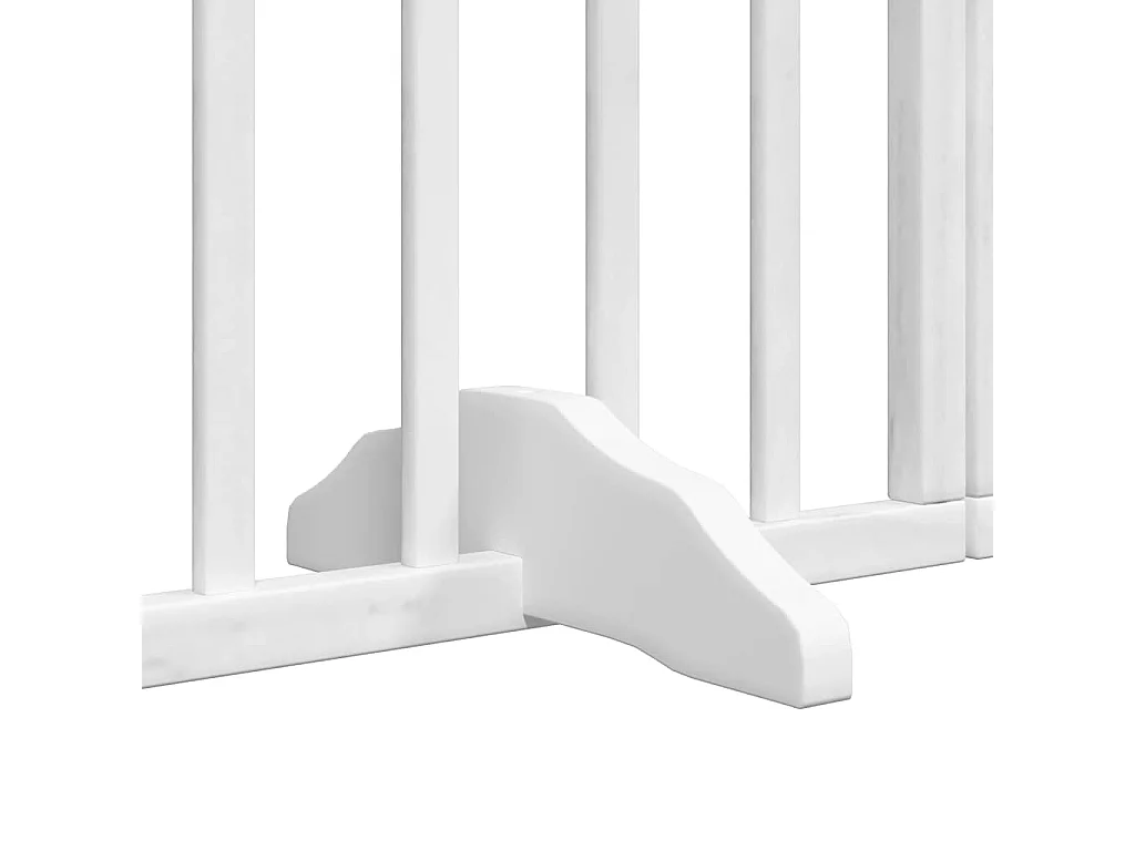 Barrière pour chien porte pliable 12 panneaux bois de peuplier