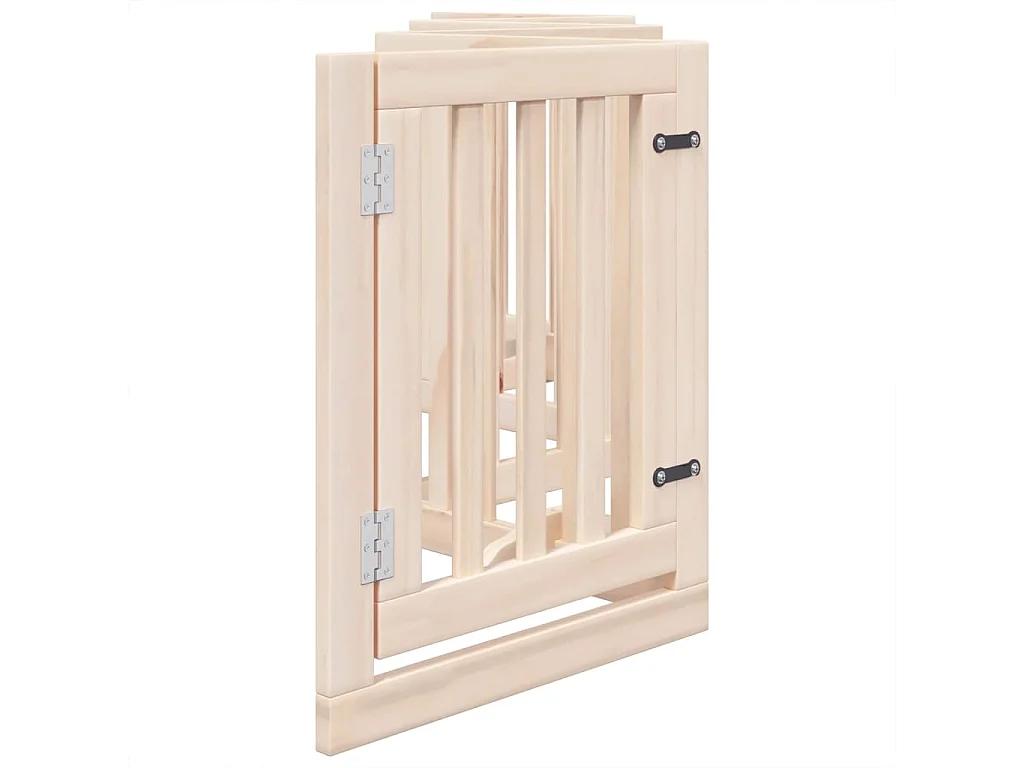 Portão para cães com porta dobrável 6 painéis 300 cm álamo