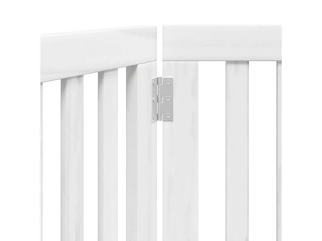 Portão para cães dobrável 3 painéis 150 cm álamo branco