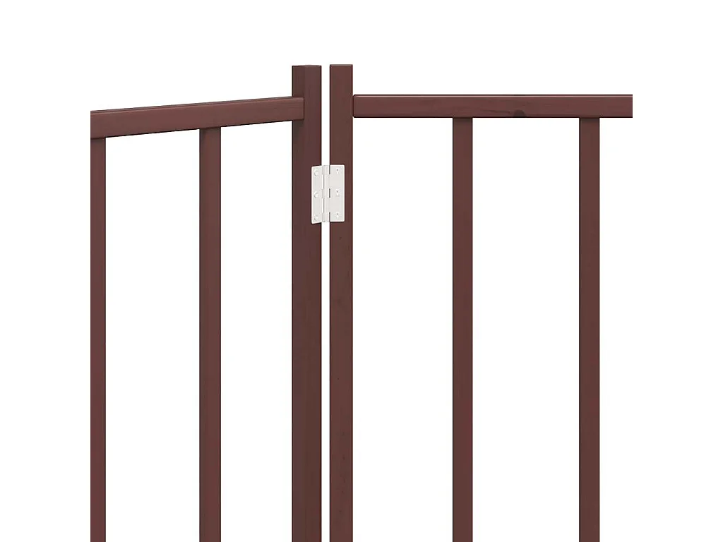 Barrière pour chien pliable 3 panneaux 150 cm bois sapin massif