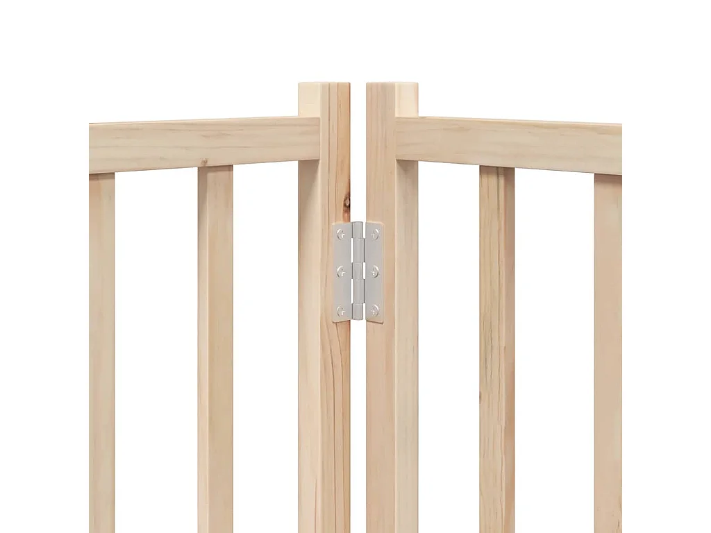 Barrière pour chien porte pliable 10 panneaux bois de peuplier