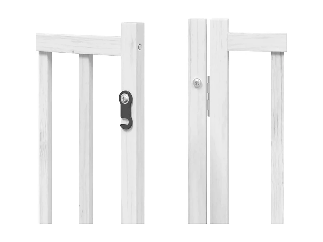 Barrière pour chien porte pliable 15 panneaux bois de peuplier