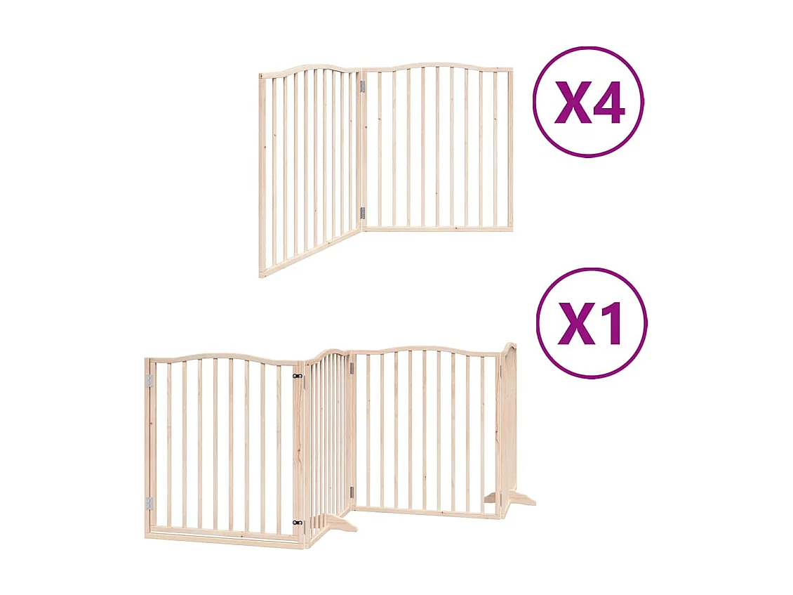 Portão para cães com porta dobrável 12 painéis 960 cm álamo