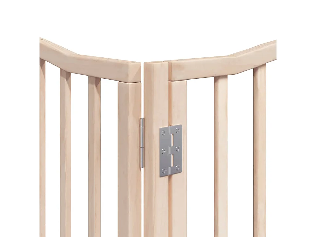 Portão para cães com porta dobrável 12 painéis 960 cm álamo