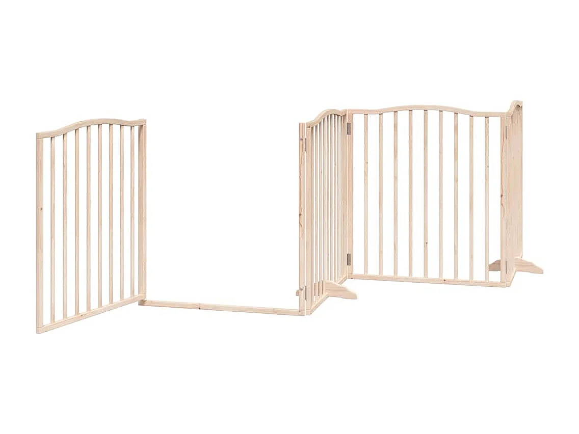 Portão para cães com porta dobrável 12 painéis 960 cm álamo