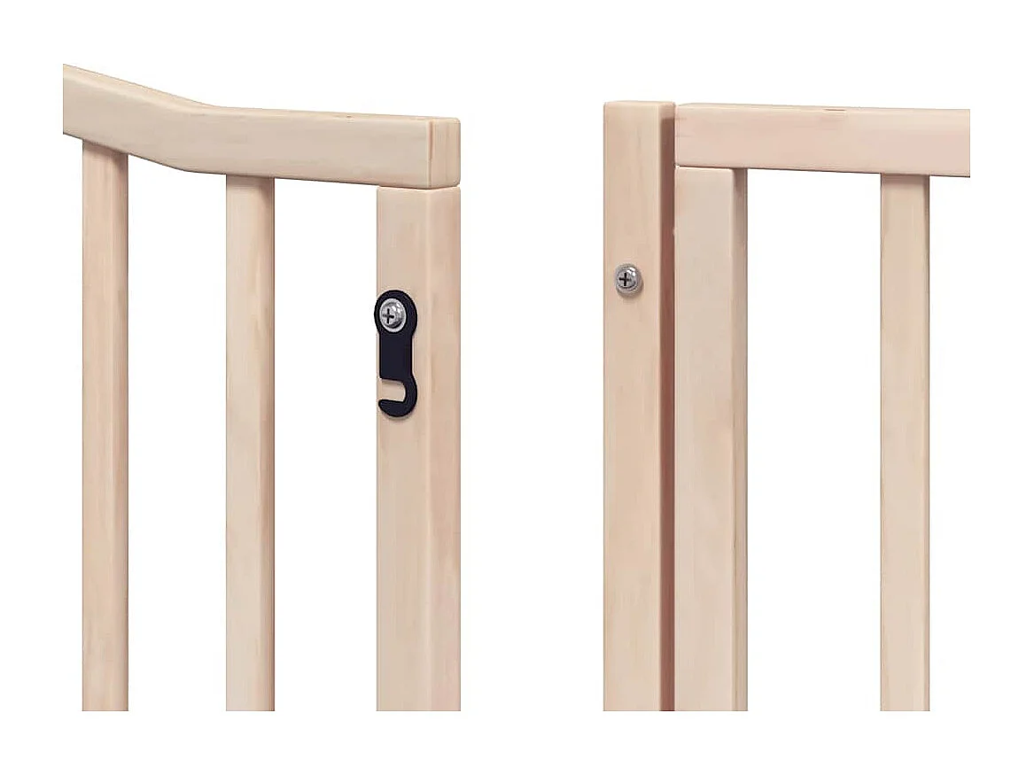 Portão para cães com porta dobrável 12 painéis 960 cm álamo