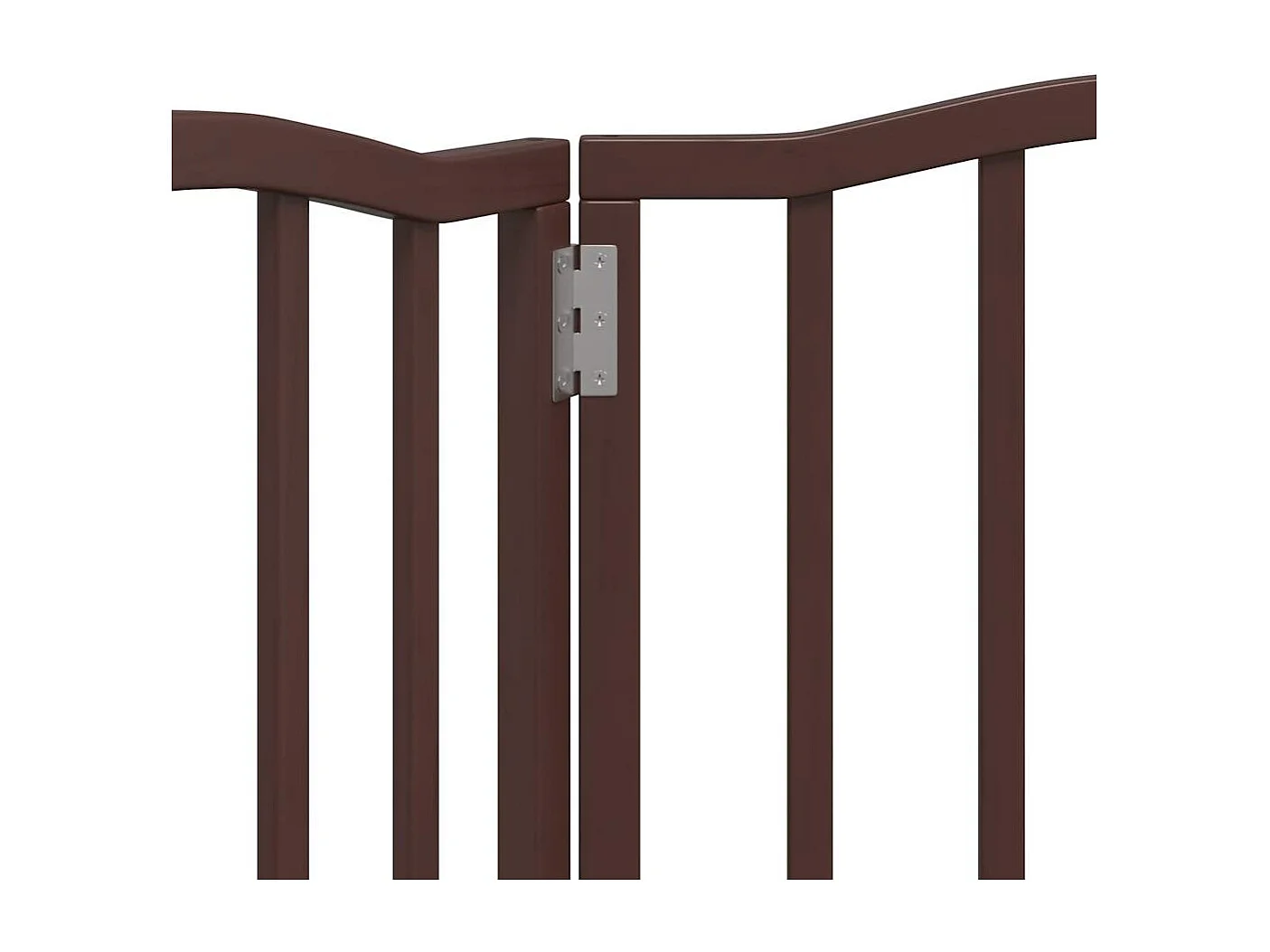 Puerta para perros plegable 3 paneles álamo marrón roble 150 cm