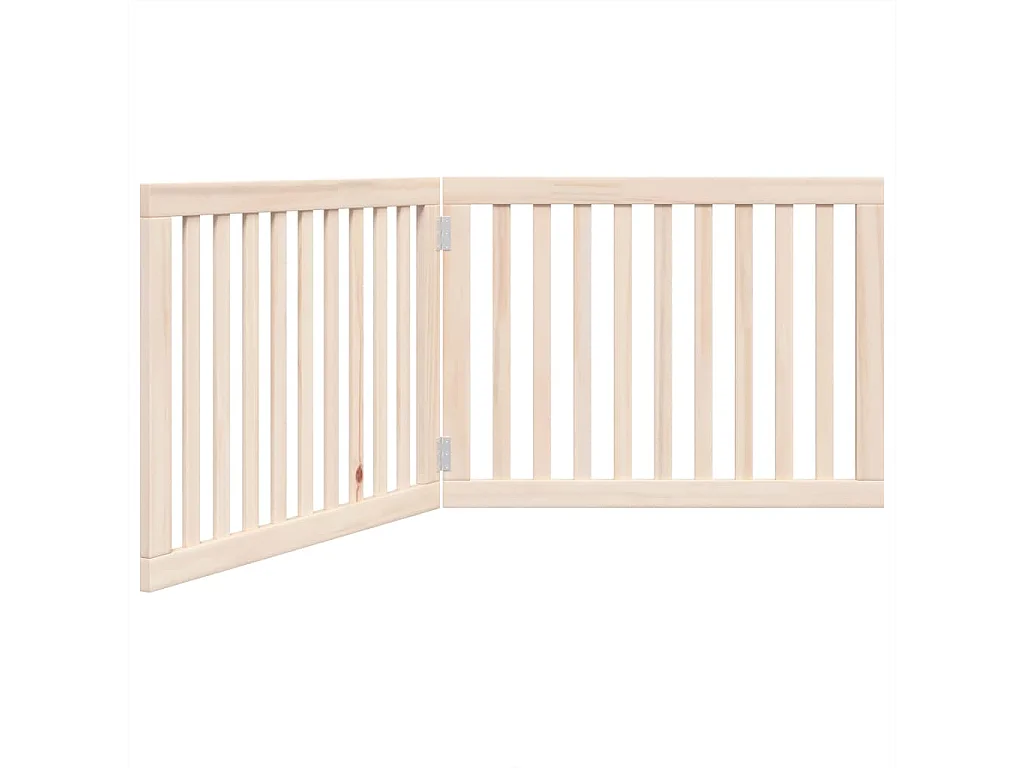 Barrière pour chien pliable à 2 panneaux 160 cm Bois de peuplier