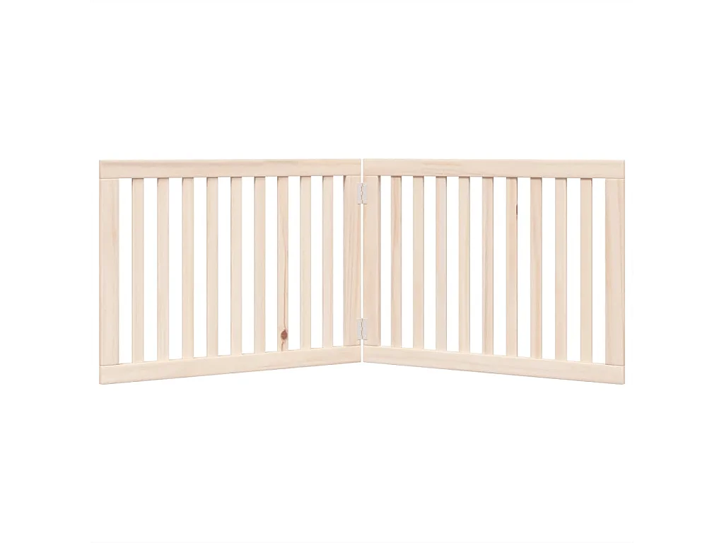 Barrière pour chien pliable à 2 panneaux 160 cm Bois de peuplier