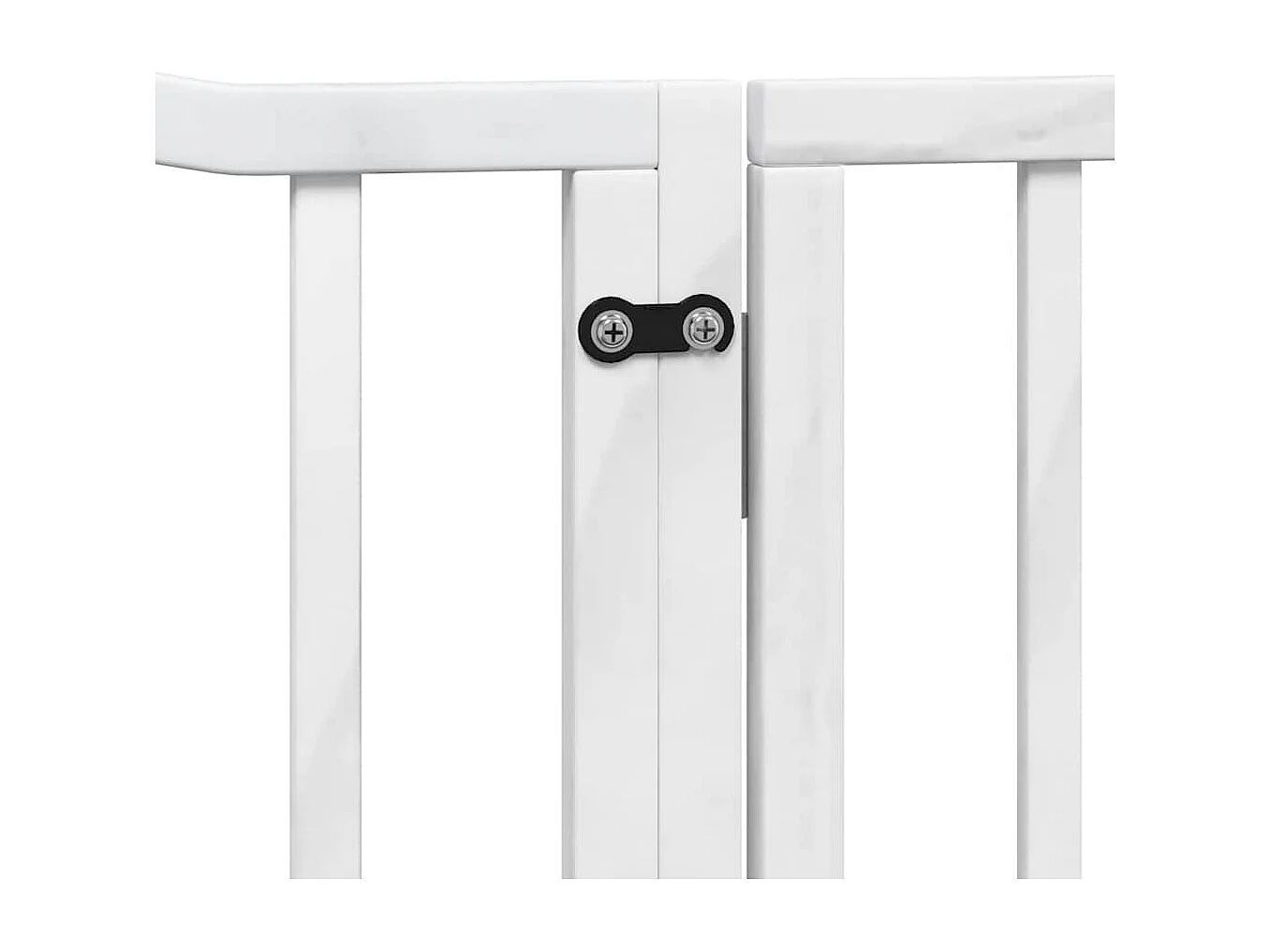 Puerta de perros plegable 12 paneles madera álamo blanca 960 cm