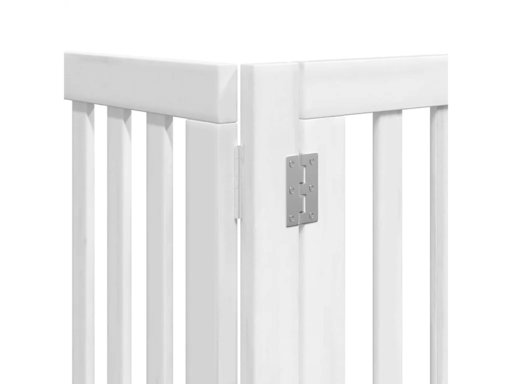 Barrière pour chien porte pliable 15 panneaux bois de peuplier