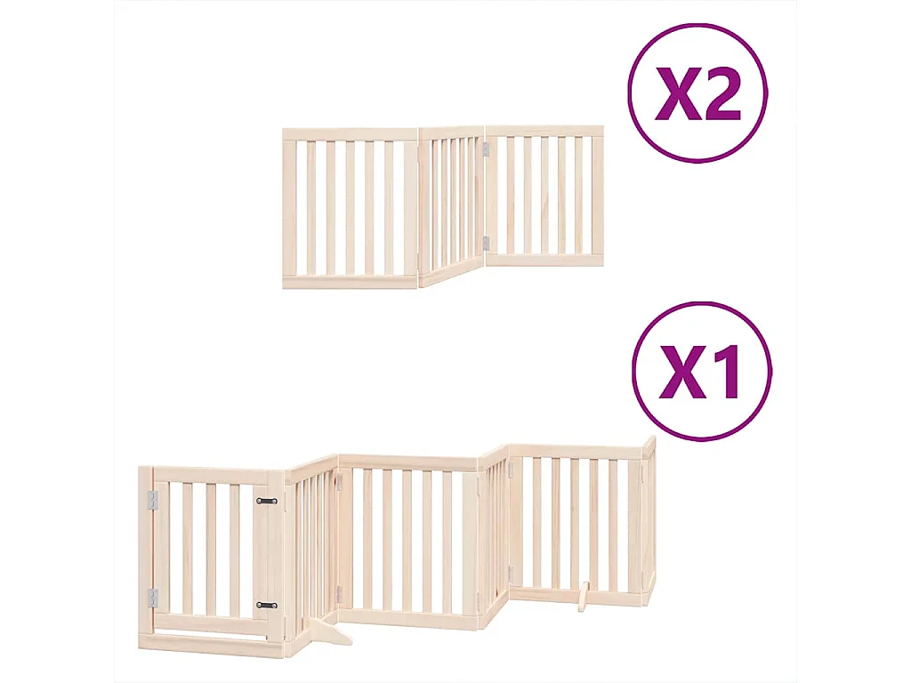 Portão para cães com porta dobrável 12 painéis 600 cm álamo