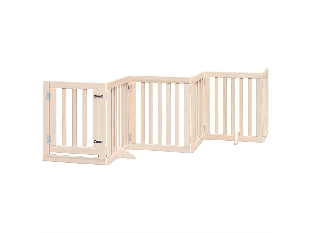 Portão para cães com porta dobrável 12 painéis 600 cm álamo