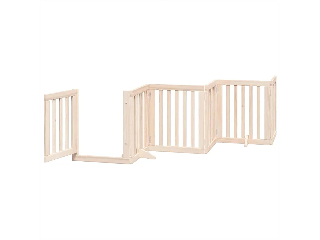 Portão para cães com porta dobrável 12 painéis 600 cm álamo