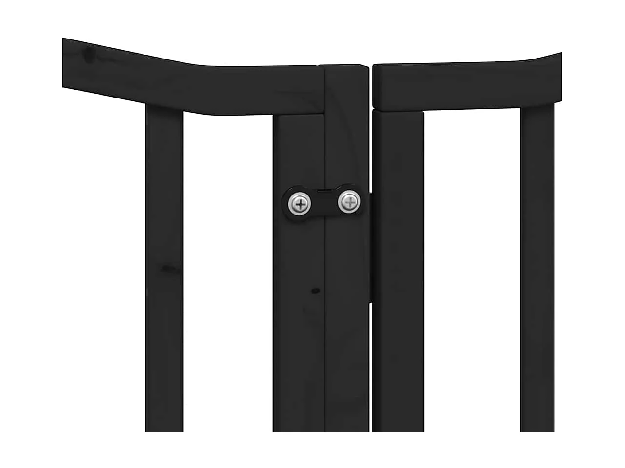 Portão para cães com porta dobrável 12 painéis 600 cm álamo preto