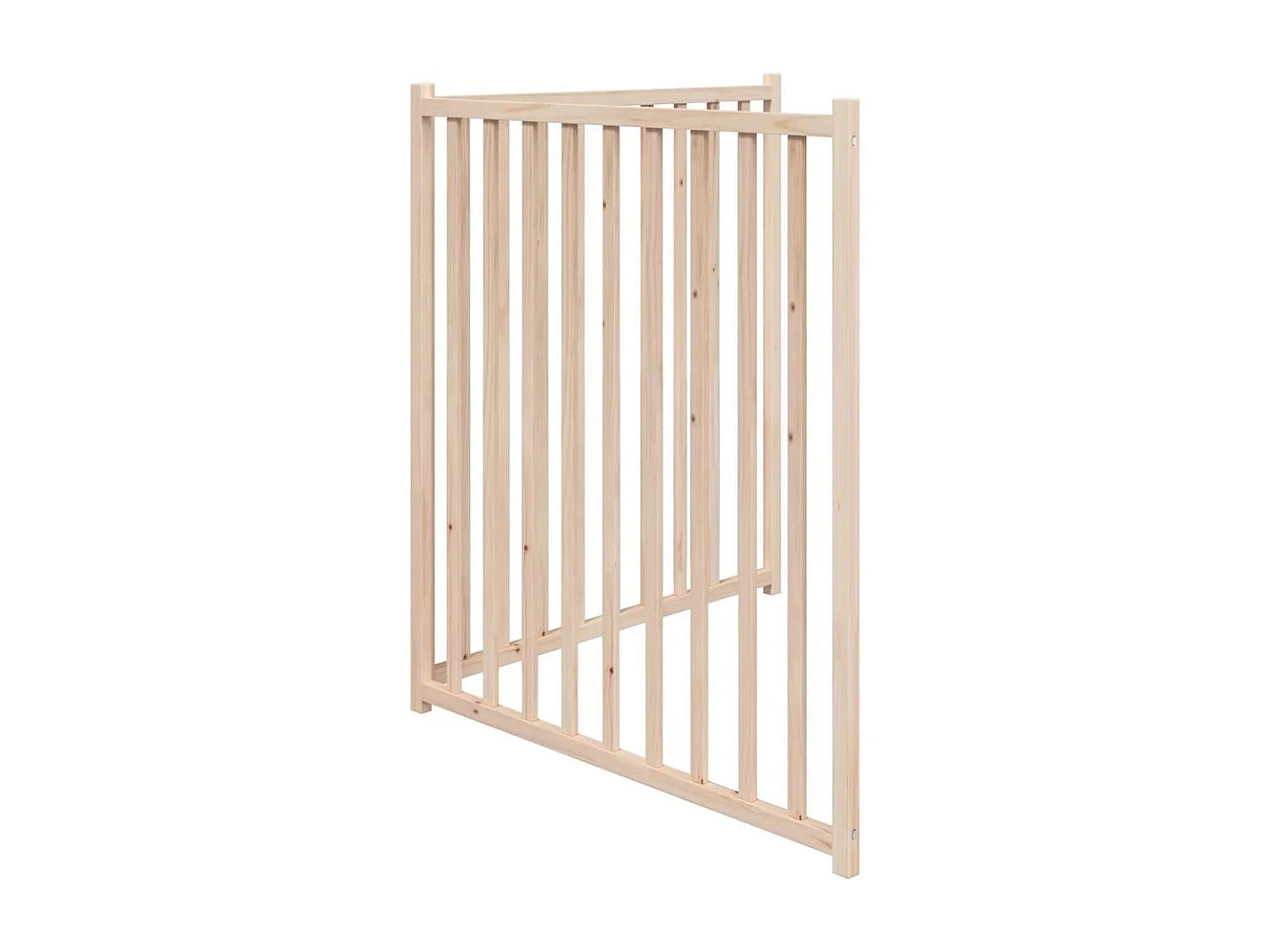 Barrière pour chien pliable 2 panneaux 160 cm bois sapin massif