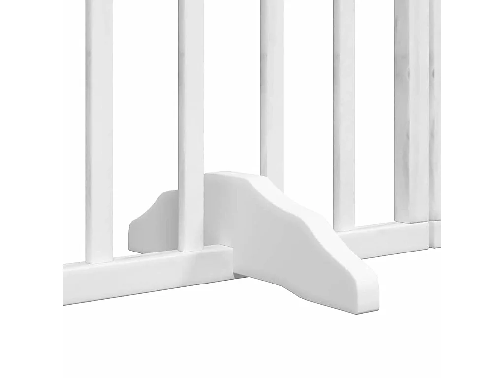 Barrière pour chien porte pliable 15 panneaux bois de peuplier