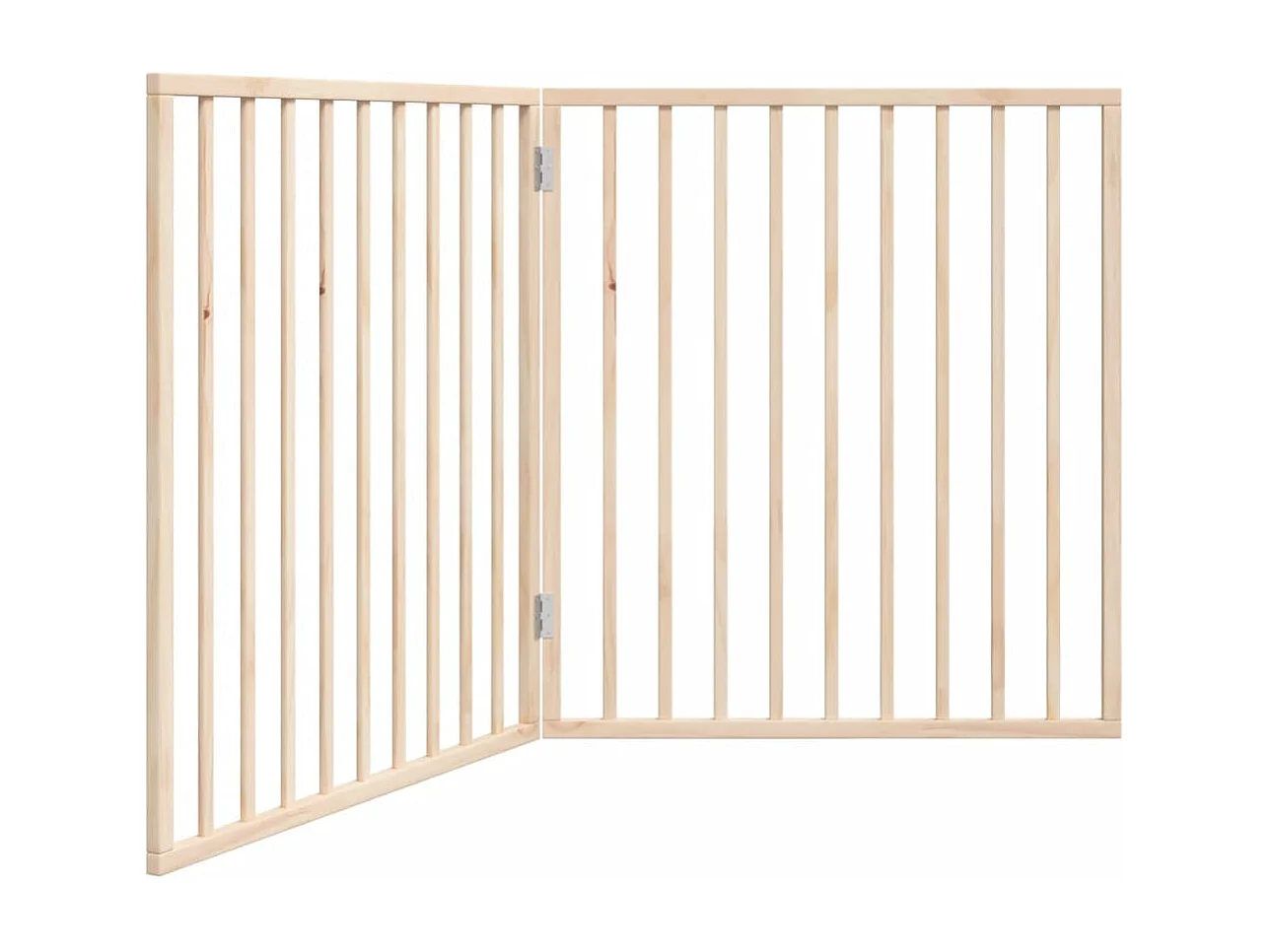 Portão para cães dobrável 2 painéis 160 cm madeira de álamo
