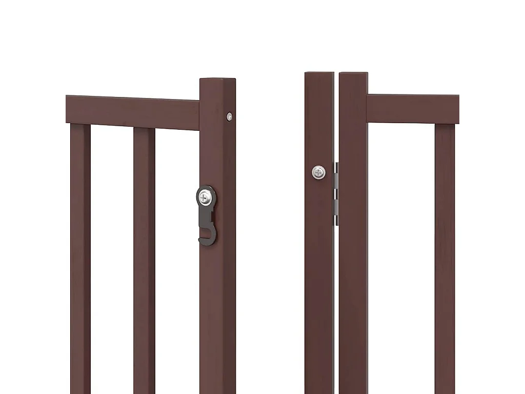 Barrière pour chien porte pliable 8 panneaux bois de peuplier