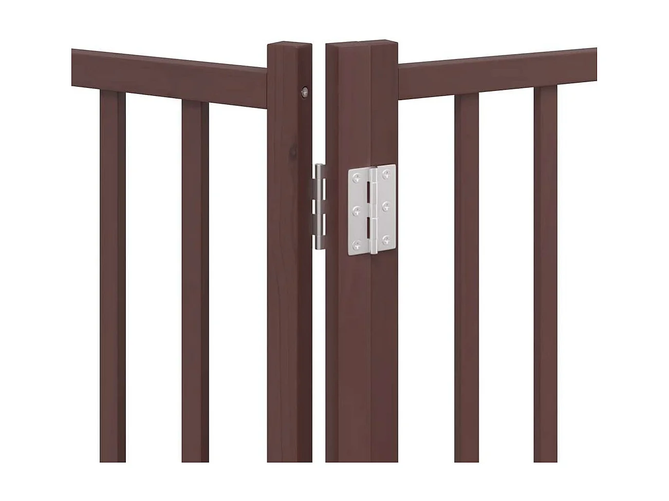 Barrière pour chien porte pliable 8 panneaux bois de peuplier